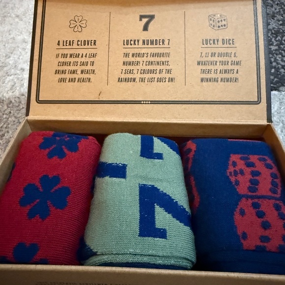 Lucky Socks - Men’s Socks -Gentlemen’s Hardware- 3 pair - Picture 1 of 9